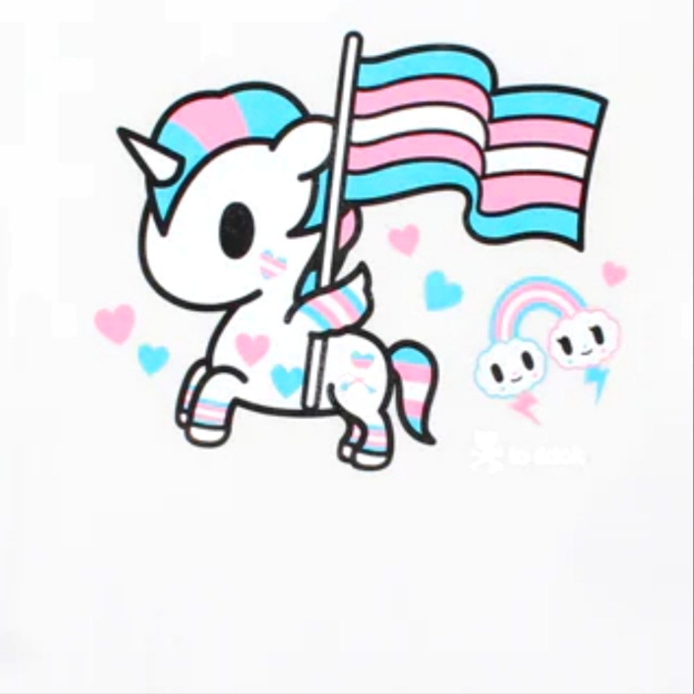 Tokidoki Shirt Marsha GraphicTrans Pride Tee New Sz Large Unisex - Picture 1 of 3